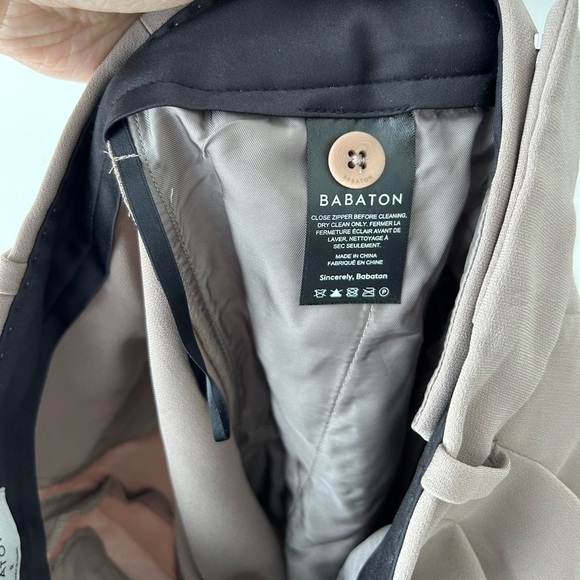 Aritzia Babaton pleated pants rich mocha brown size 2 - Picture 8 of 9